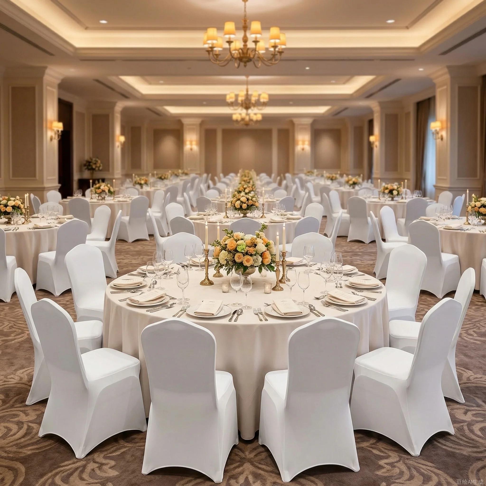 Universal Fitted Chair Cover, Removable Washable Protective Slipcovers, for Wedding, Holiday, Banquet, Party, Celebration, Dining